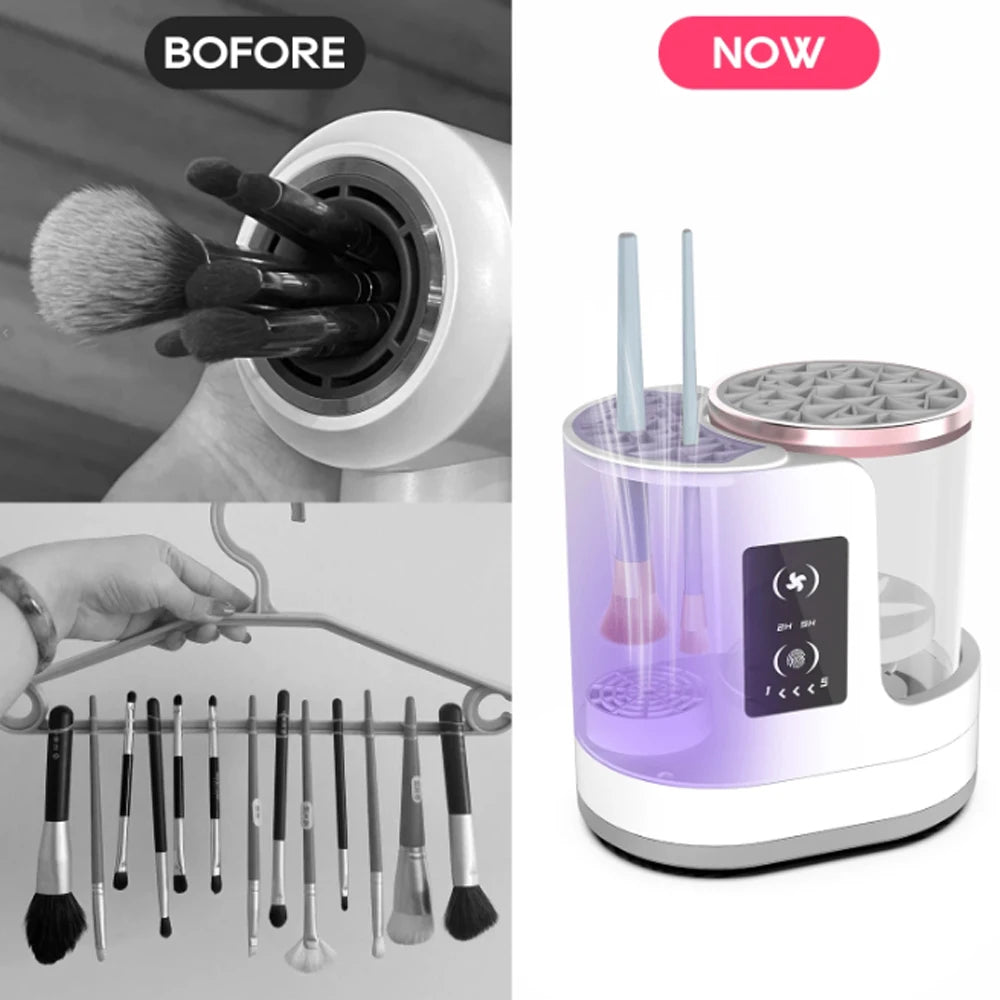 🧼 BristleBath - Automatic Makeup Brush Cleaner & Dryer ✨ | Deep Clean in Seconds ⏳
