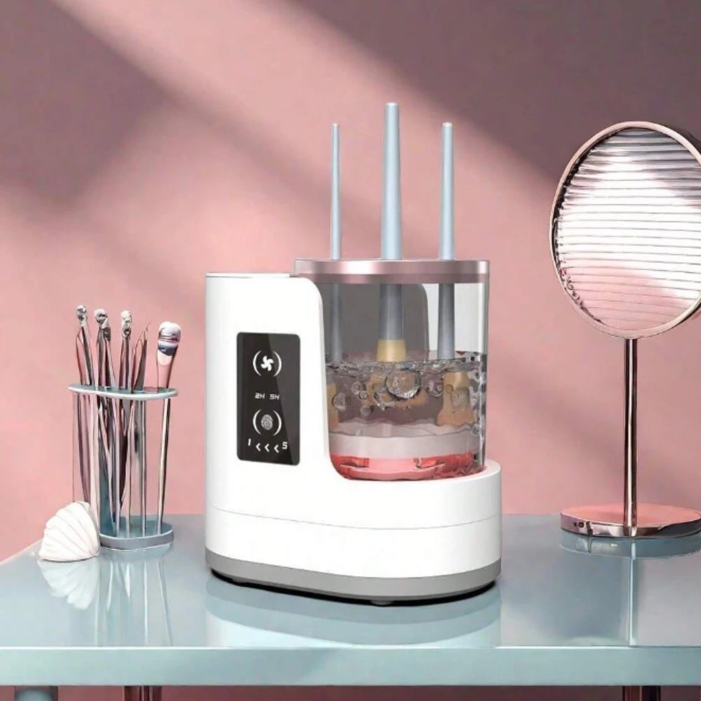 🧼 BristleBath - Automatic Makeup Brush Cleaner & Dryer ✨ | Deep Clean in Seconds ⏳
