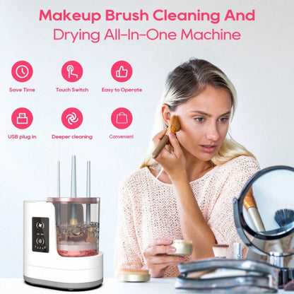 🧼 BristleBath - Automatic Makeup Brush Cleaner & Dryer ✨ | Deep Clean in Seconds ⏳